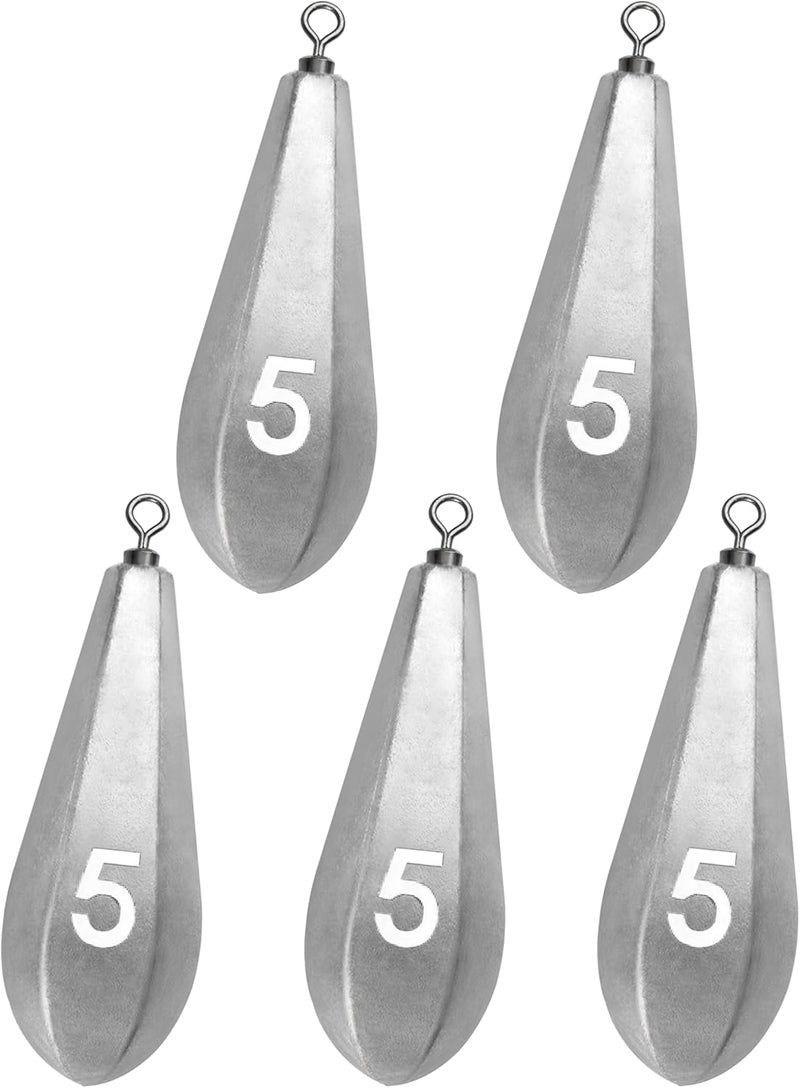 BLUEWING Swivel Bank Sinkers Fishing Weights with Swivel Bottom Bullet Sinkers for Freshwater and Saltwater, 1/8oz to 16oz - Image 1